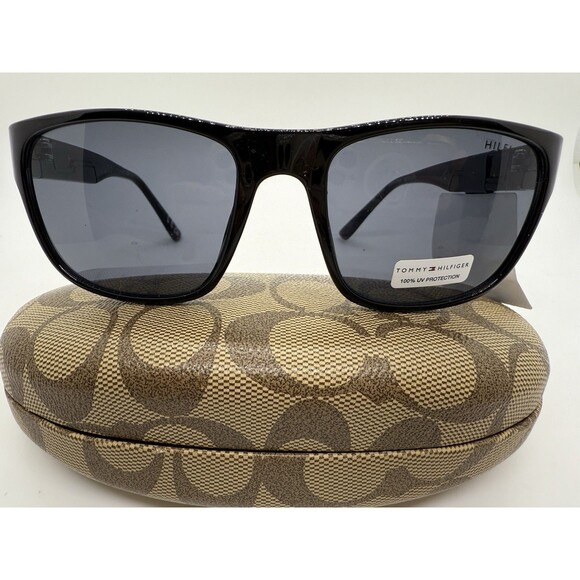 Tommy Hilfiger Other - Tommy Hilfiger Wilson MP OM563 Sunglasses Black/Gray NEW 55-19 138 & Coach Case
